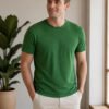 Regular fit casual t-shirt with short sleeves and simple neckline, perfect for creating relaxed everyday fashion outfits.