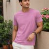 Regular fit casual t-shirt with short sleeves and simple neckline, perfect for creating relaxed everyday fashion outfits.
