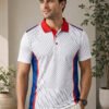 Sublimation T-shirts Mahroon Sports polo t-shirt featuring a collared neckline, short sleeves and performance-inspired design for gym, training and outdoor activities.