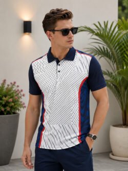 Sports polo t-shirt featuring a collared neckline, short sleeves and performance-inspired design for gym, training and outdoor activities.